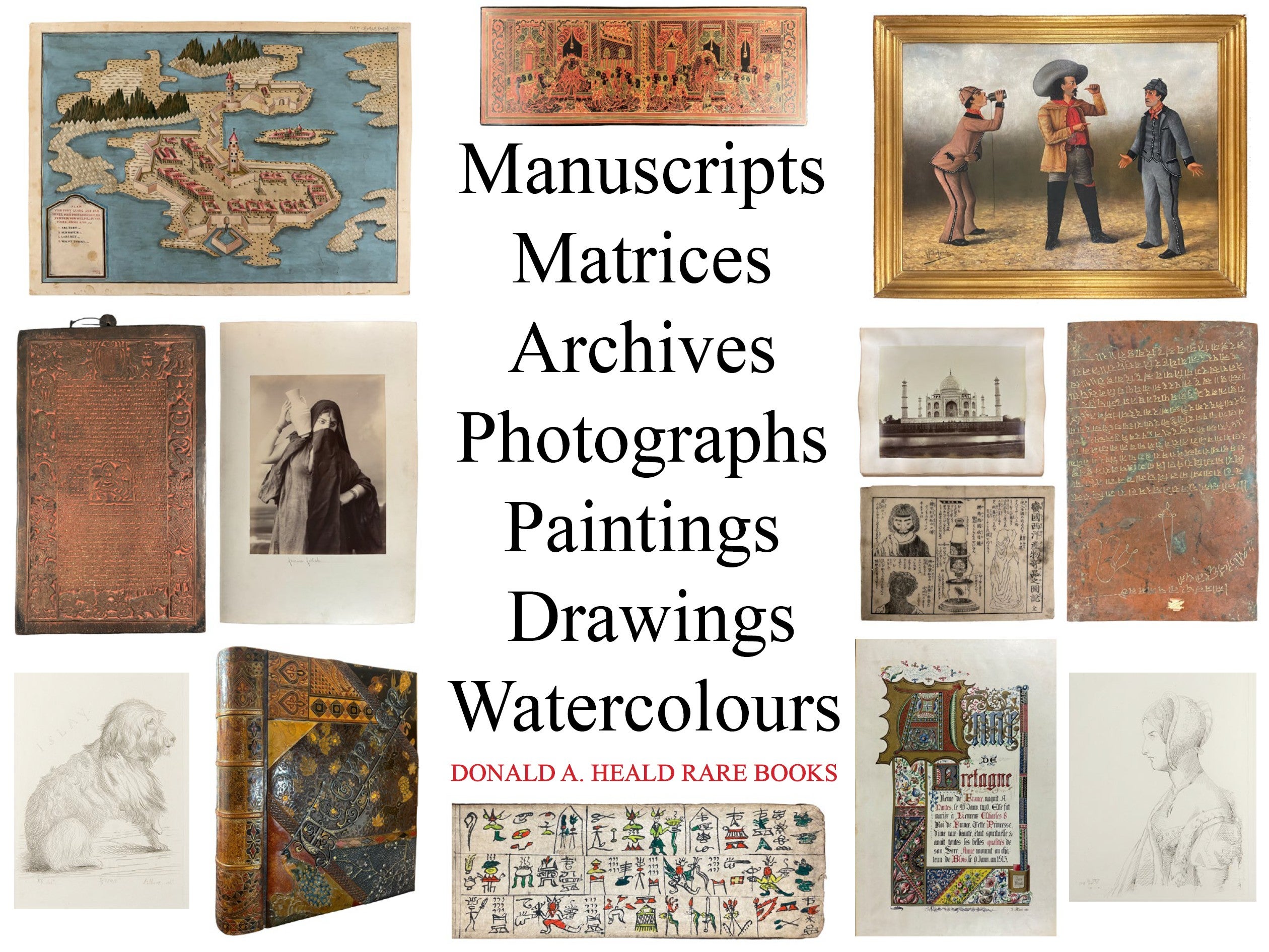 Manuscripts, Matrices, Archives, Photographs, Paintings, Drawings, and Watercolours - April 2026
