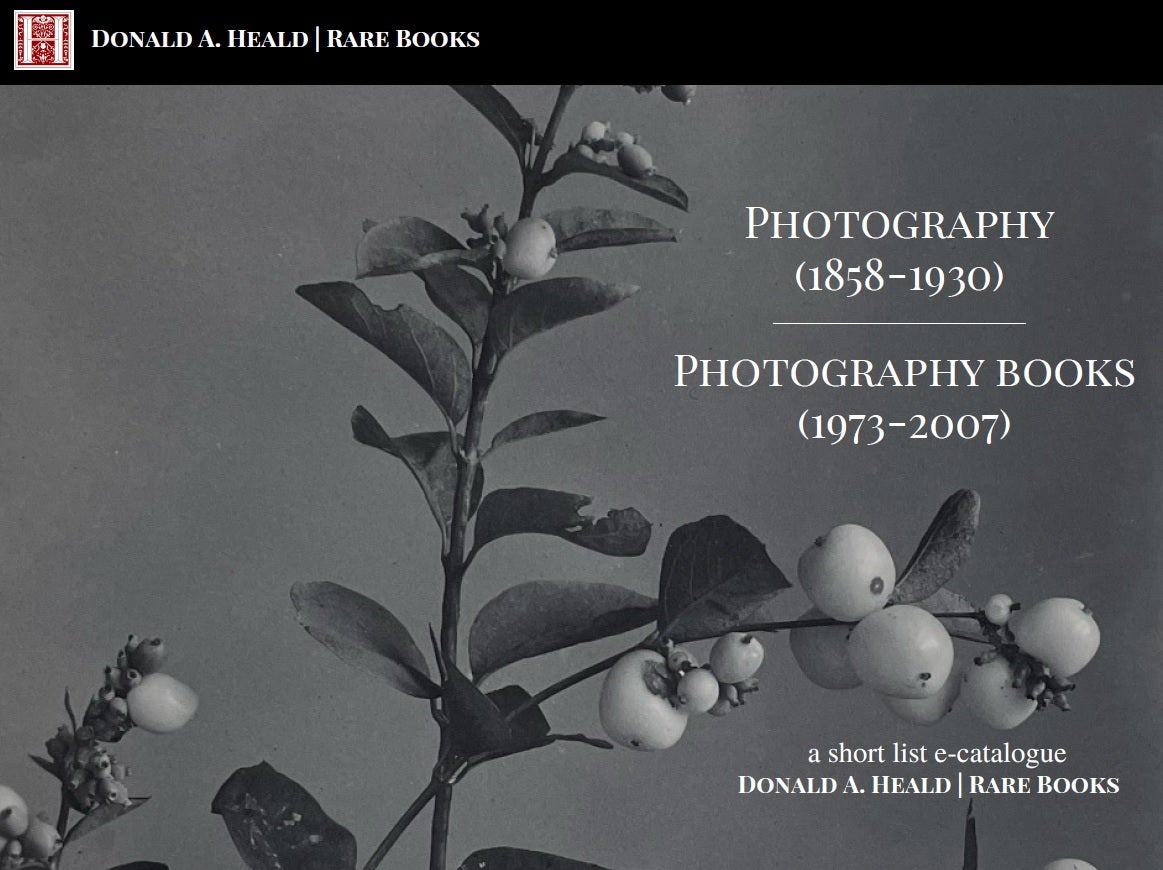 Photography (1858-1930) and Photography Books (1973-2007)