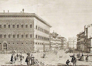 Veduta del Palazzo del Sigre. Principe Strozzi, e della Strada che conduce al Ponte a S. Trinita. T.XIII