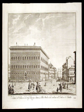 Item #2730 Veduta del Palazzo del Sigre. Principe Strozzi, e della Strada che conduce al Ponte a...