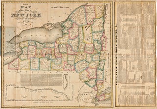Item #3266 The Tourist's Map of the State of New York Compiled from the Latest Authorities....