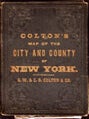 Item #3272 Map of New York City and County. George W. COLTON, Charles B