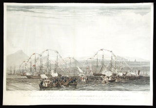 Item #3535 This Plate representing the Royal Squadron in Leith Roads, at the moment of King...
