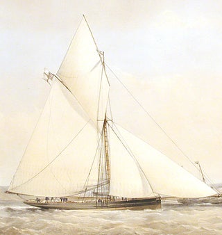 [The Prince of Wales Yacht Dagmar in coastal waters off the Isle of Wight]