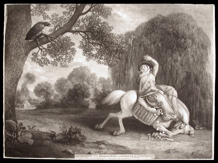 Item #4156 The Farmer's Wife and the Raven. George STUBBS.