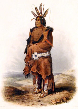 Item #4196 Pachtüwa-Chtä. An Arrikkara Warrior. Karl BODMER