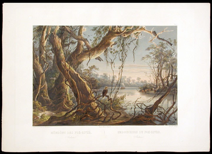 Item #4237 [Mouth of the Fox River (Indiana). Karl BODMER.