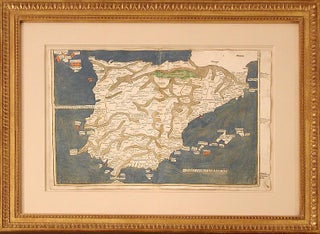 Item #4803 Tabula Moderna Hispanie [Iberian Peninsula] [from:] Cosmographia. c., Cartographer AD,...