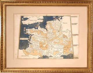 Item #4808 Tertia Europae Tabula [France and Belgium] [from:] Cosmographia. c., Cartographer AD,...