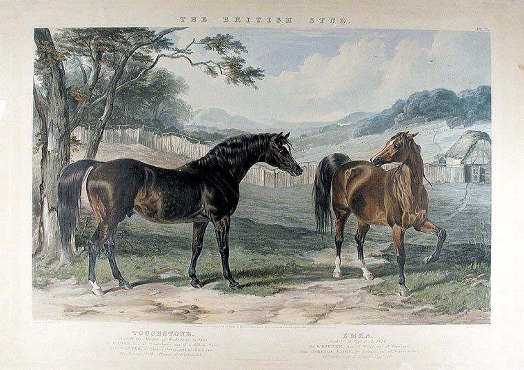 Item #5213 Touchstone Bred by the Marquis of Westminster, in 1831... Emma. Bred by Mr. Russell, in 1824. After John Frederick HERRING.