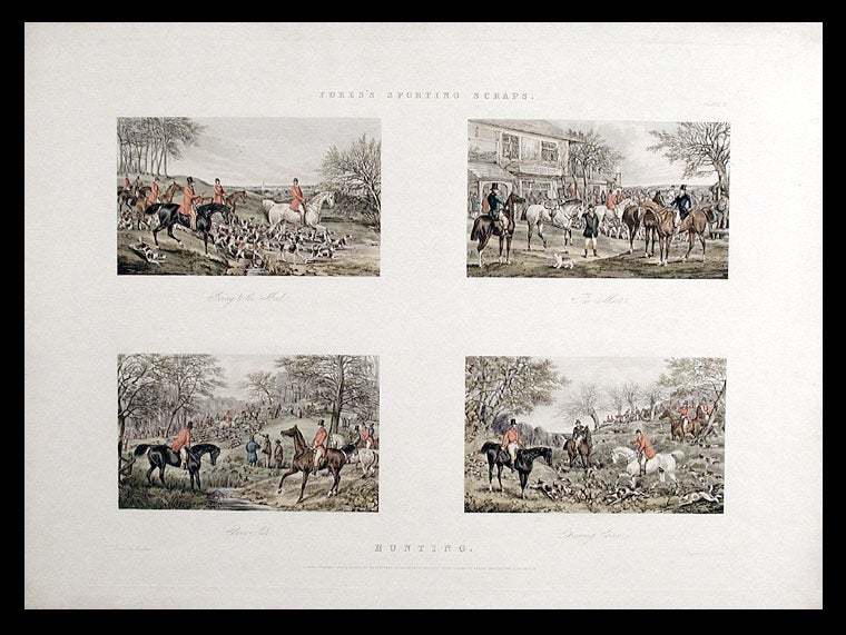 Item #5221 Fores's Sporting Scraps. Plate 2. Hunting. After Henry Thomas ALKEN.
