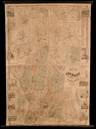 Item #5638 Map of New Haven County Connecticut. H. SMITH, C. T