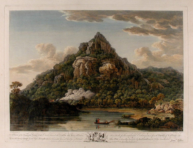 Item #5730 A View of the Eagles Nest on the Canal, between the Lakes of Killarney, Remarkable for the wonderful Echoes produced from the Firing of Cannon, &c. After Johnathan FISHER, d. 1812.