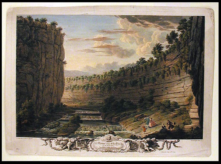 Item #5731 A Prospect of the Chee-Torr &c. on the River Wie, Two Miles below Buxton. After Thomas SMITH of Derby, c. 1720 -1767.