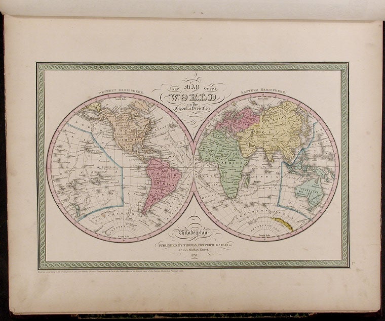 Item #5810 A New Universal Atlas Containing Maps of the various Empires, Kingdoms, States and Republics of the World. With a special map of each of the United States, Plans of Cities &c. Samuel Augustus MITCHELL.