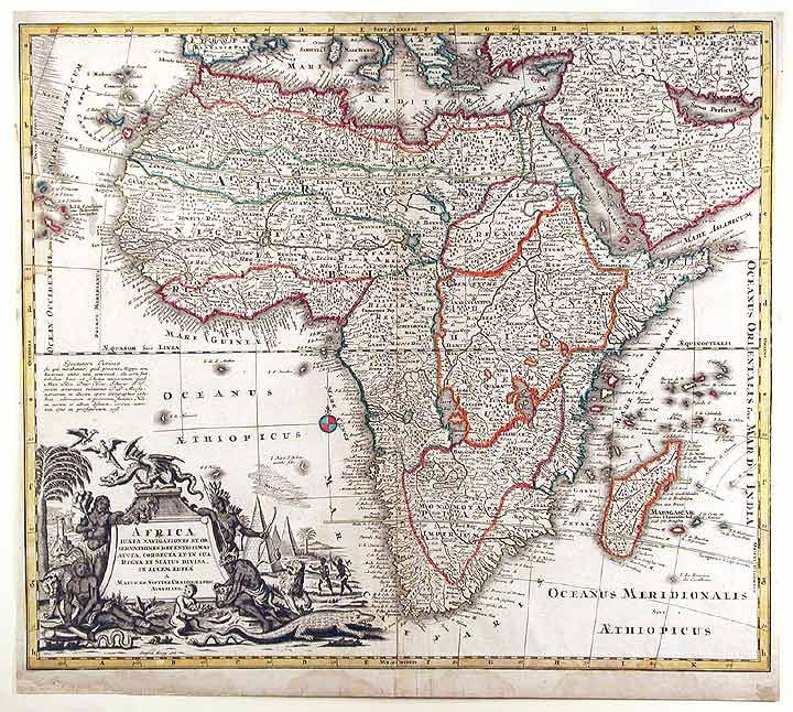 Item #6206 [The World and Continents - Five Maps]. Matthäus SEUTTER.