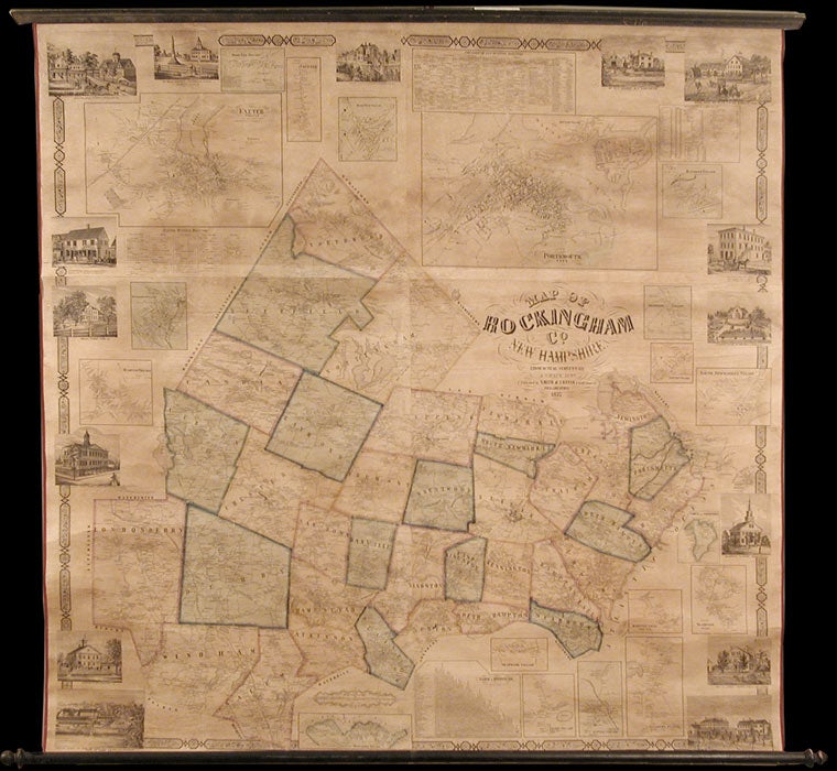 Item #6273 Map of Rockingham Co. New Hampshire from Practical Surveys. J. CHACE.