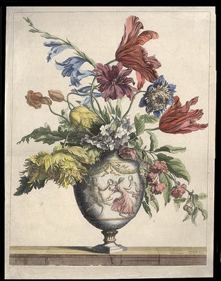 Item #6329 [Still-life of flowers in a vase]. MONNOYER, Jean Baptiste