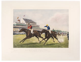Item #6347 "The Derby 1896. won by H.R.H. The Prince of Wales' Persimmon. J. Watts. up. Second....