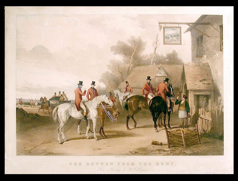 Item #6353 The Meet...; The Return from the Hunt. from a Painting by W.J. Shayer. After William J. SHAYER, 1811-.