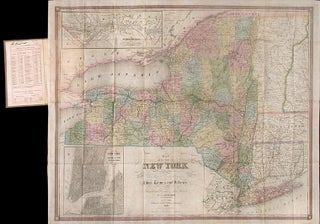 Map of the State of New York Showing the location of Boundaries of Counties & Townships Cities, Towns and Villages: the Courses of Rail Roads, Canals & Stage Roads