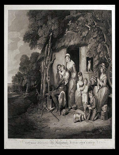 Item #6515 Saturday evening The Husbandman's return from labour. After William Redmore BIGG.
