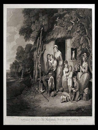 Item #6515 Saturday evening The Husbandman's return from labour. After William Redmore BIGG