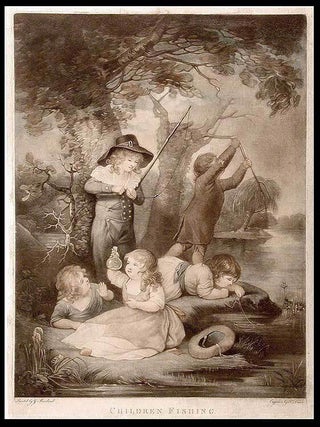Children Fishing; Children Gathering Black-Berries