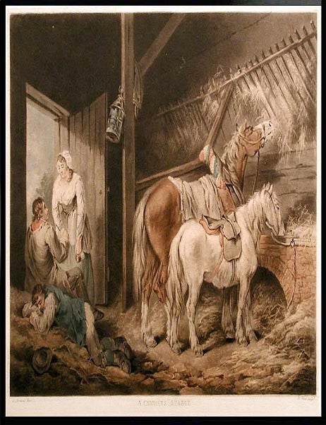 Item #6594 A Carriers Stable. William after George MORLAND WARD.
