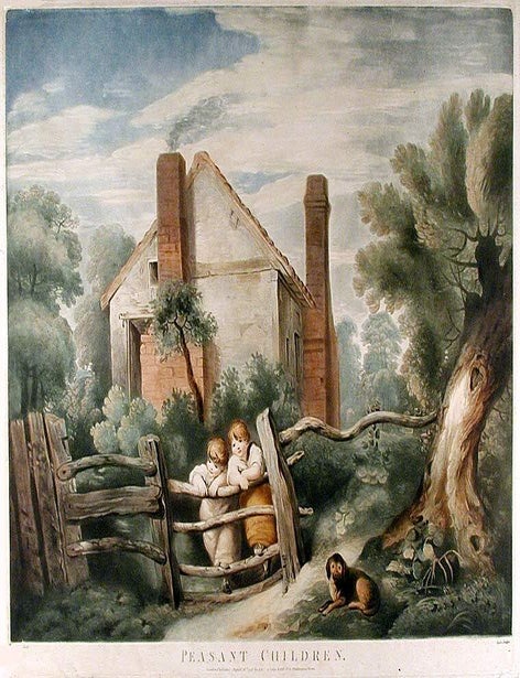 Item #6625 Peasant Children. After MILLER.