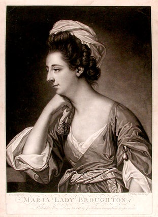 Item #7412 Maria Lady Broughton. after COTES FINLAYSON, c. 1730-c. 1776, ohn, rancis
