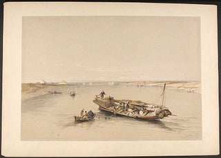 Item #7894 View of the Nile Looking Towards the Pyramids of Dashour and Saccara. After David ROBERTS