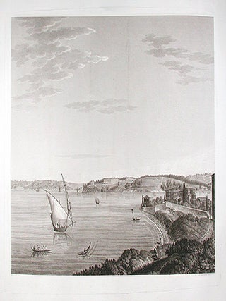 [Vue de Kadi-Kieui, village situ&eacute; sur l'emplacement de l'ancienne ville de Chalcedoine, vis-&agrave;-vis, Constantinople]
