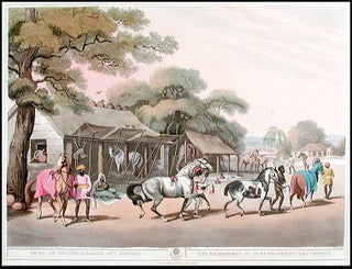 Item #8515 Sices, or Grooms, Leading out Horses/Les Palfreniers ou Sices, Promenant les Cheveaux....