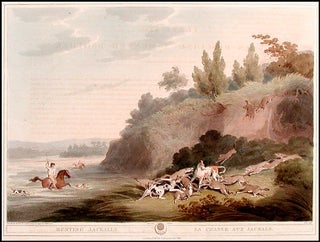 Item #8521 Hunting of Jackalls/La Chase aux Jackals. Samuel HOWITT