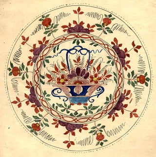 Item #8602 An original design for a porcelain plate. SAMSON, CO, designers