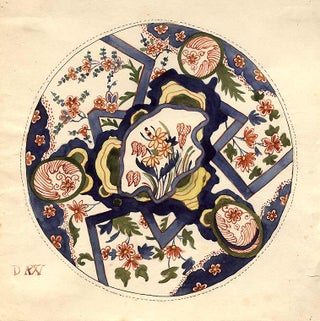 Item #8610 An original design for a porcelain plate. SAMSON, CO, designers