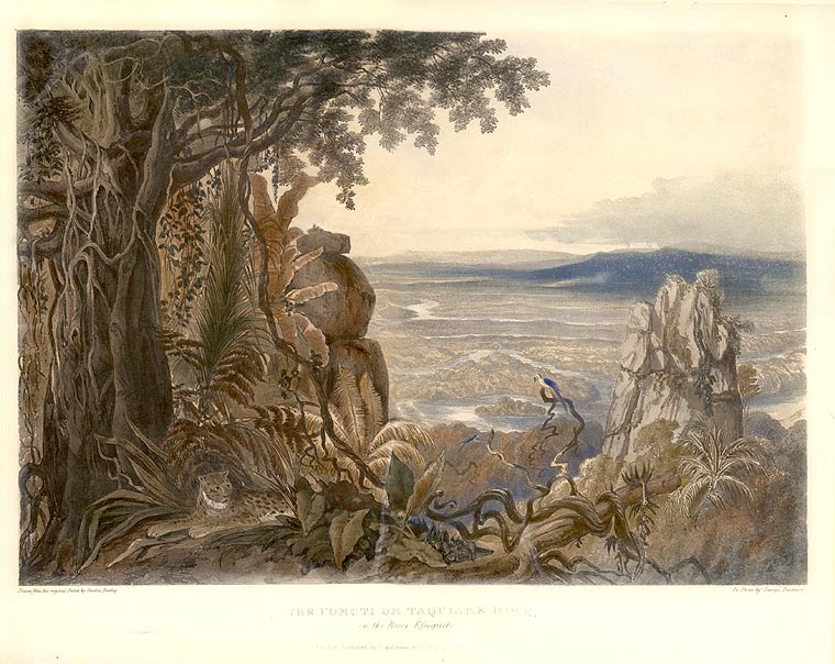 Item #8882 The Comuti or Taqulare Rock, on the River Efsequibo. Sir Robert Herman SCHOMBURGK.