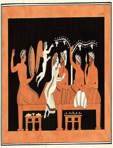 Item #9020 Painting from an Etruscan vase. Aubin-Louis MILLIN de Grandmaison.