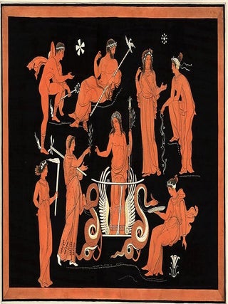 Item #9111 Painting from an Etruscan vase. Aubin-Louis MILLIN de Grandmaison