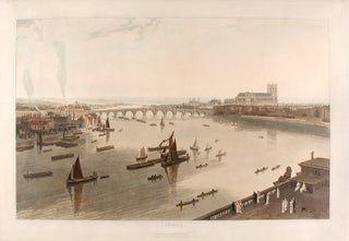 Item #9238 London [Westminster Bridge and Abbey]. William DANIELL