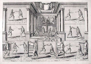 Item #10022 Plate from 'Academie de l'Espee'. Girard - Johann GELLE THIBAULT, d