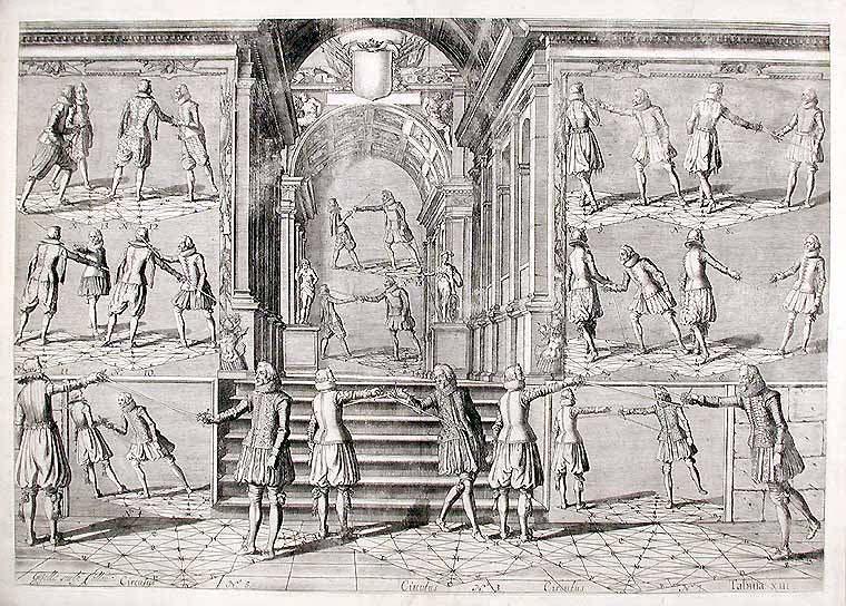 Item #10031 Plate from 'Academie de l'Espee'. Girard - Johann GELLE THIBAULT, d.