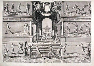 Item #10033 Plate from 'Academie de l'Espee'. Girard - Johann GELLE THIBAULT, d