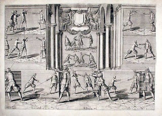 Item #10037 Plate from 'Academie de l'Espee'. Girard - Peter ISSELBURG THIBAULT, d. 1630