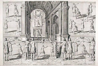 Item #10049 Plate from 'Academie de l'Espee'. Girard - Crispyn Van den QUEBORNE THIBAULT, d. 1652