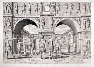 Item #10051 Plate from 'Academie de l'Espee'. Girard - Willem Jacobsz DELFF THIBAULT, d. 1638