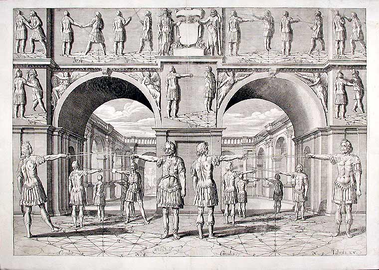 Item #10051 Plate from 'Academie de l'Espee'. Girard - Willem Jacobsz DELFF THIBAULT, d. 1638.