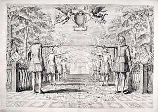 Item #10054 Plate from 'Academie de l'Espee'. Girard - Nicolus Petri LASTMAN THIBAULT, d. 1625