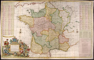 Item #10362 A New and Exact Map of France Dividid into all its Provinces and Acquisitions,...